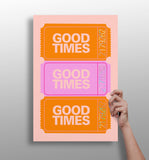 Good Times Retro Aluminum Print