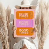 Good Times Retro Aluminum Print