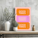 Good Times Retro Aluminum Print