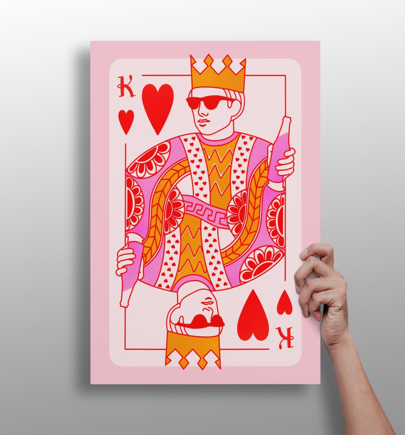 Heart King Aluminum Print