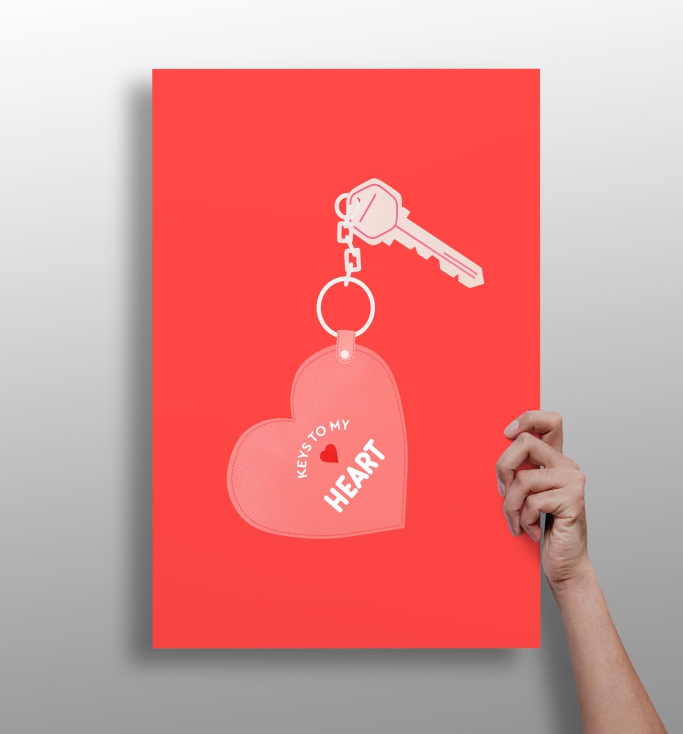 Key to Heart Aluminum Print