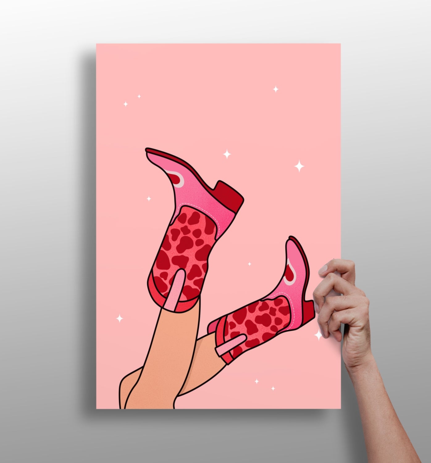 Lady Boots Aluminum Print