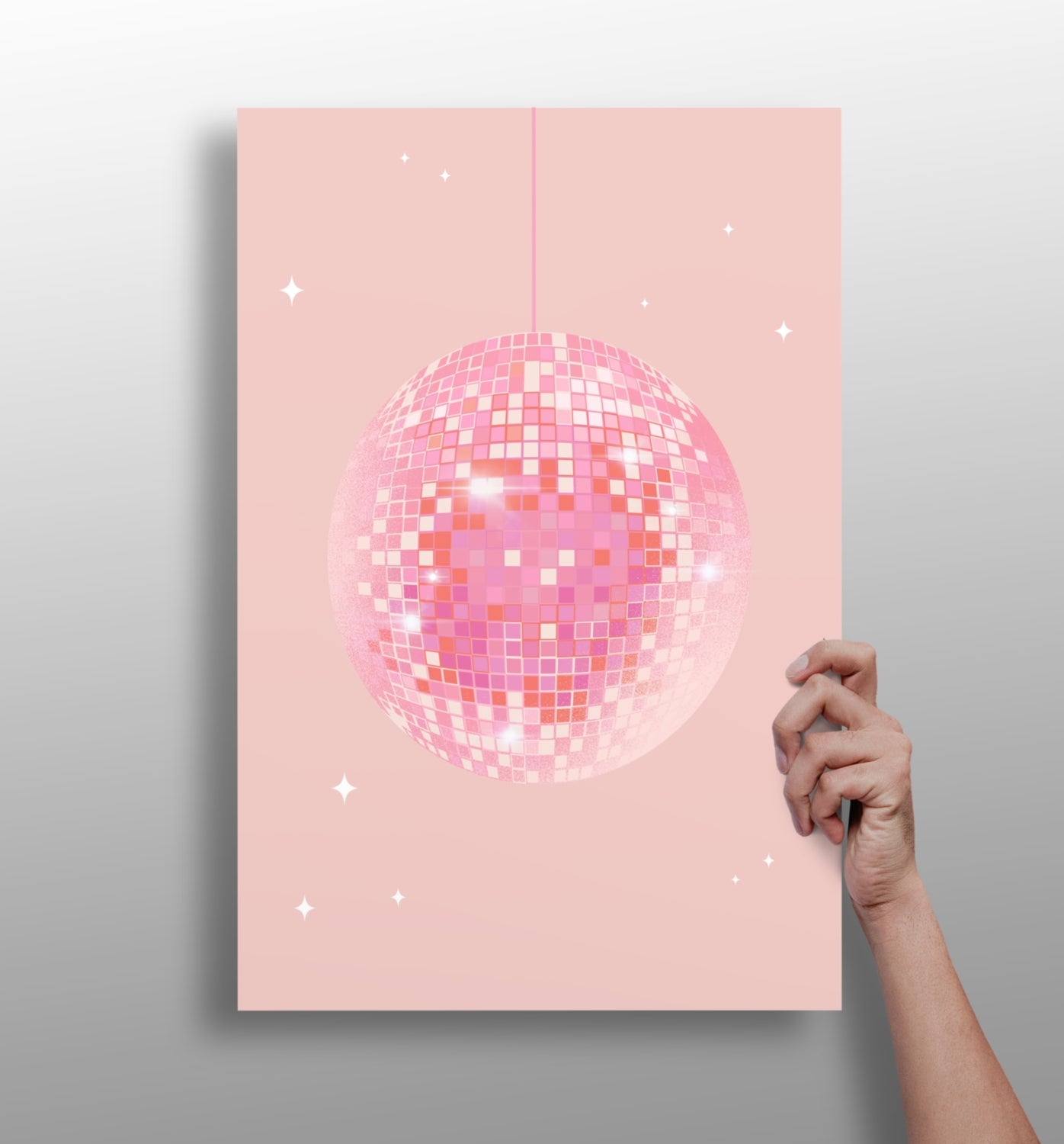 Disco Ball Aluminum Print