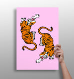 Tiger Couple Aluminum Print