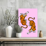 Tiger Couple Aluminum Print