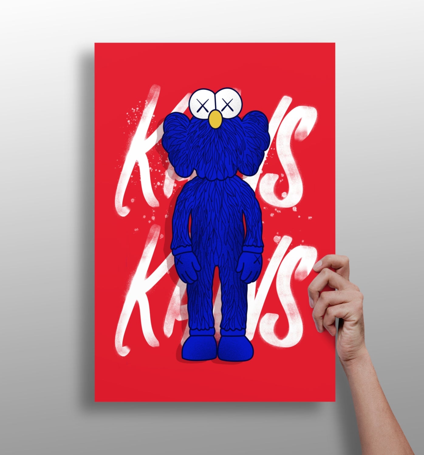 Kaws Aluminum Print