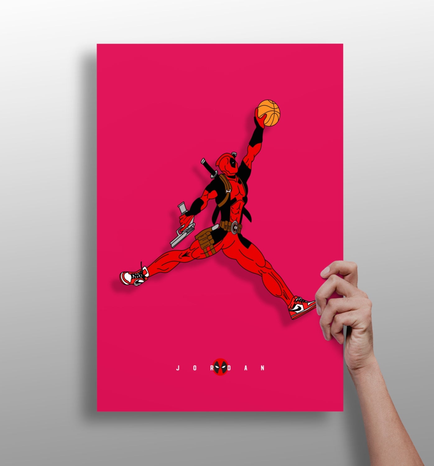 Superhero Dunk Aluminum Print