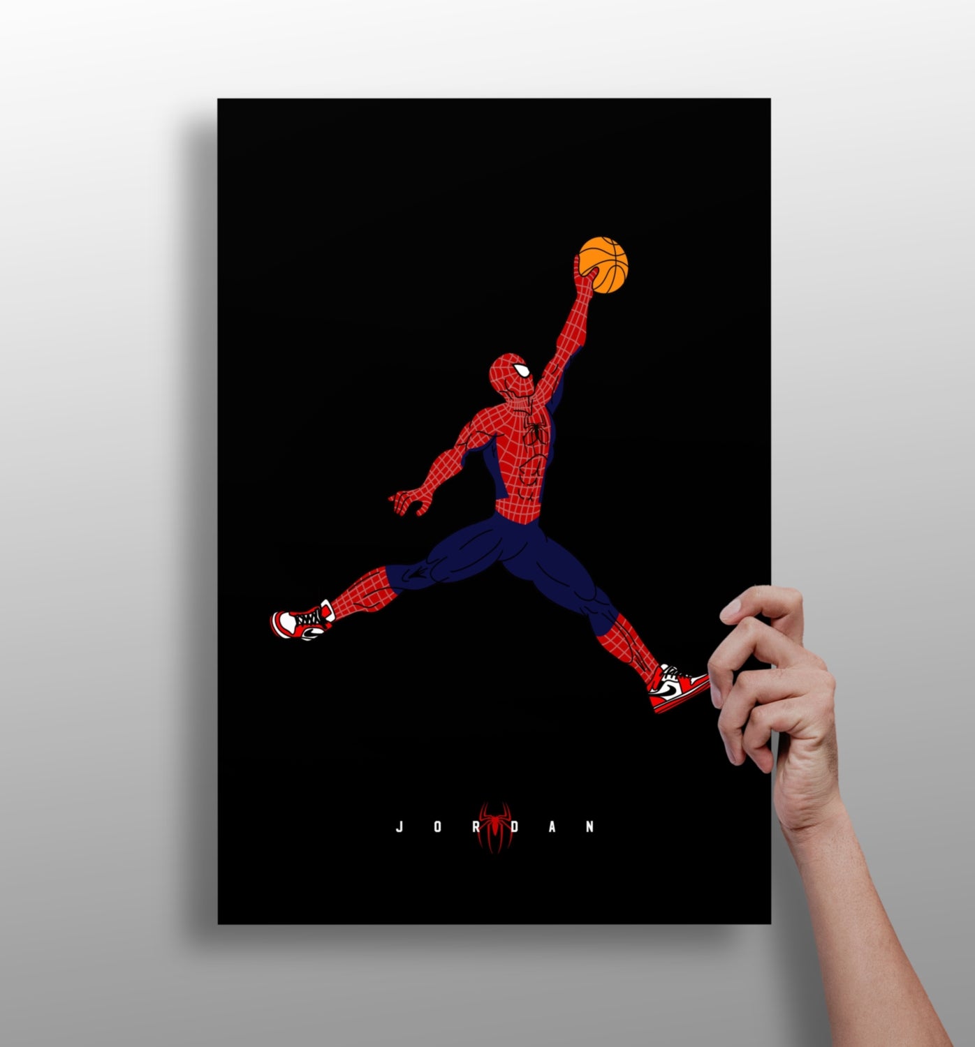 Superhero Dunk Aluminum Print