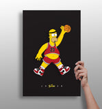 Simpson Dunk Aluminum Print