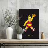 Simpson Dunk Aluminum Print