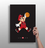 Mario Dunk Aluminum Print