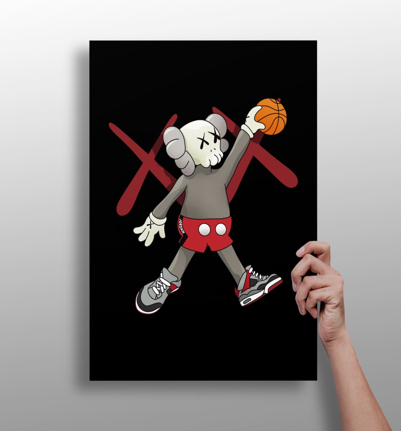 Kaws Aluminum Print