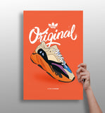 Original Sneakers Aluminum Print