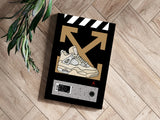 Retro Sneakers Aluminum Print