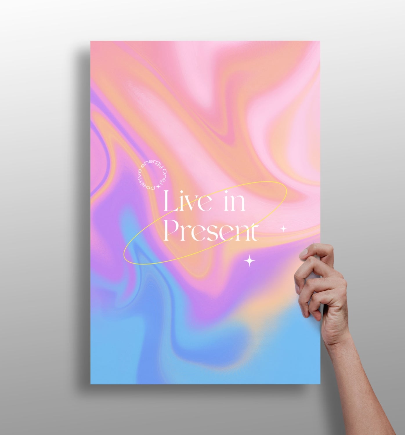 Live In Present Aluminum Print