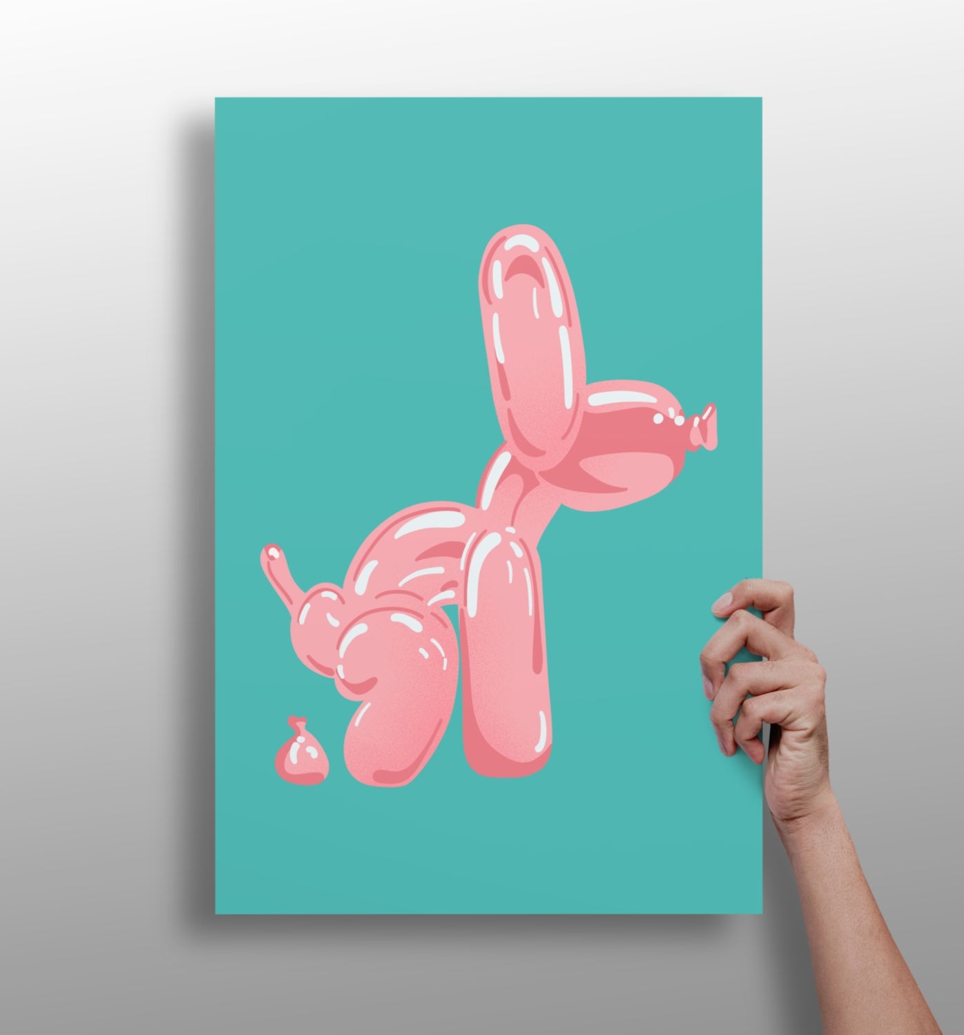 Balloon Dog Aluminum Print