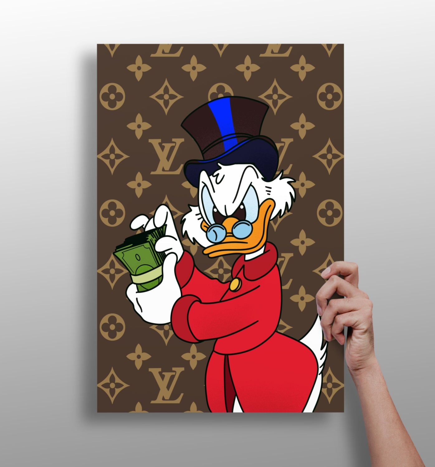 Duck The Rich Aluminum Print