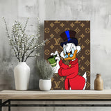 Duck The Rich Aluminum Print