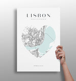 Lisbon V1 Aluminum Print