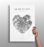 Mexico City V1 Aluminum Print