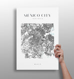 Mexico City V3 Aluminum Print