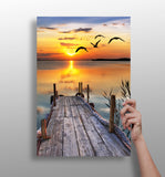 Sunset Lake View Aluminum Print