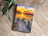 Sunset Lake View Aluminum Print