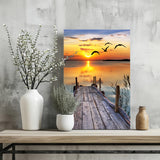 Sunset Lake View Aluminum Print