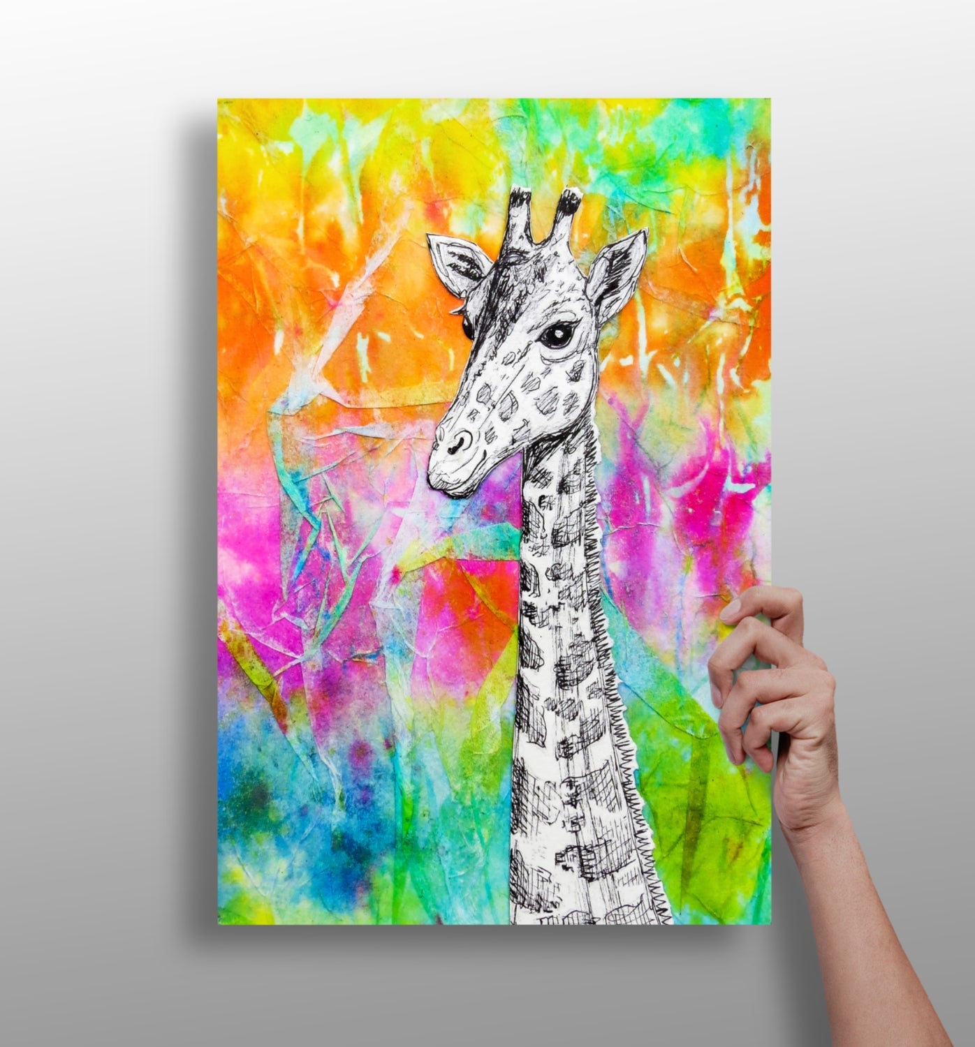 Giraffe Aluminum Print