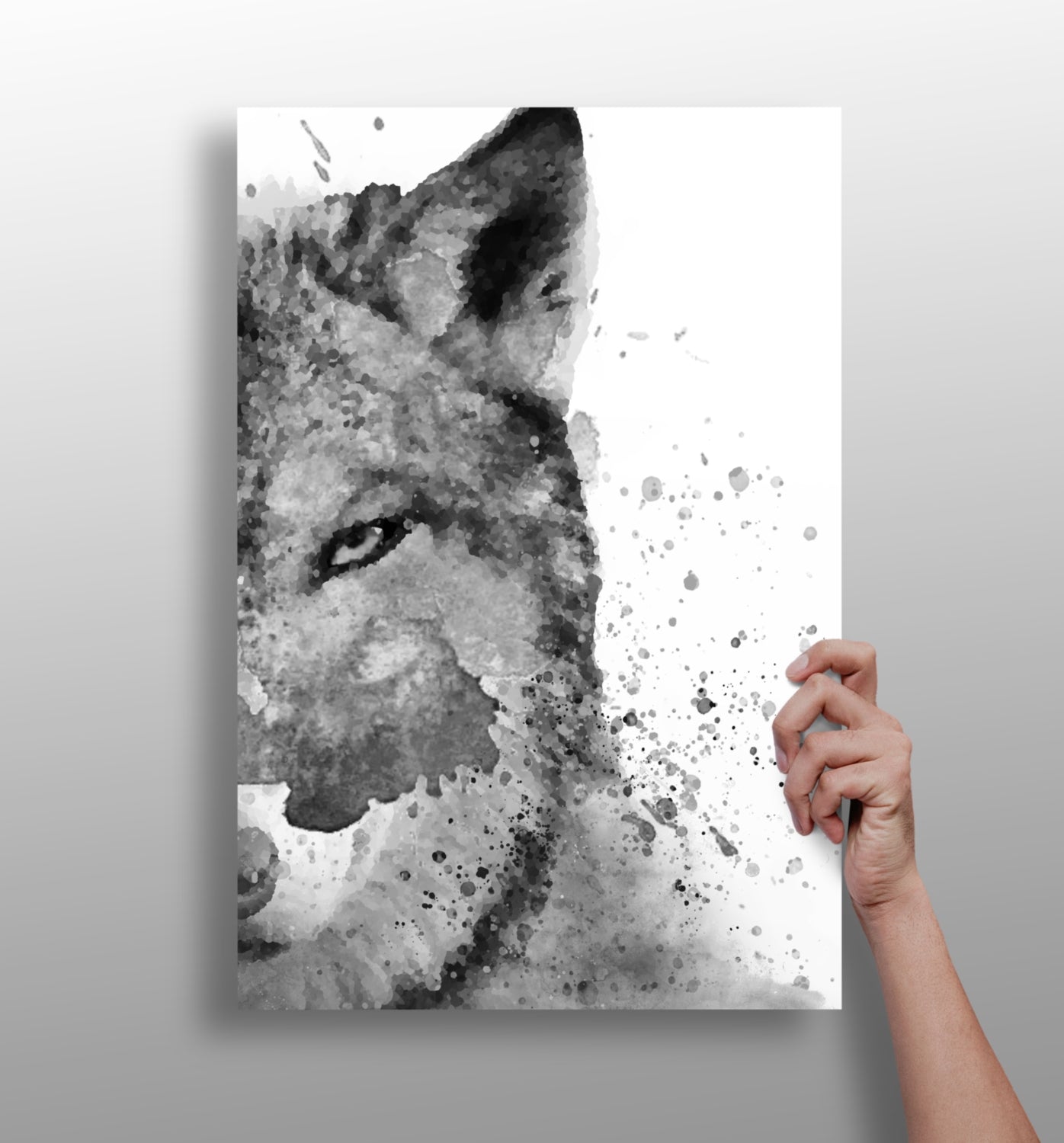 Wolf Aluminum Print