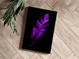 Purple Feather Aluminum Print