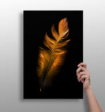 Bronze Feather Aluminum Print