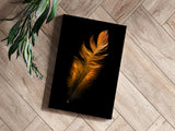 Bronze Feather Aluminum Print