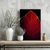 Red Leaf Aluminum Print