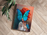 Butterfly Woman Aluminum Print