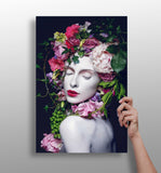 Flower Woman Aluminum Print