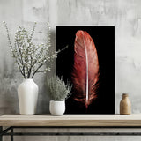 Red Feather Aluminum Print