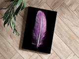 Purple Feather Aluminum Print