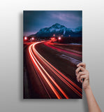 Lights in Traffic Aluminum Print