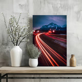 Lights in Traffic Aluminum Print