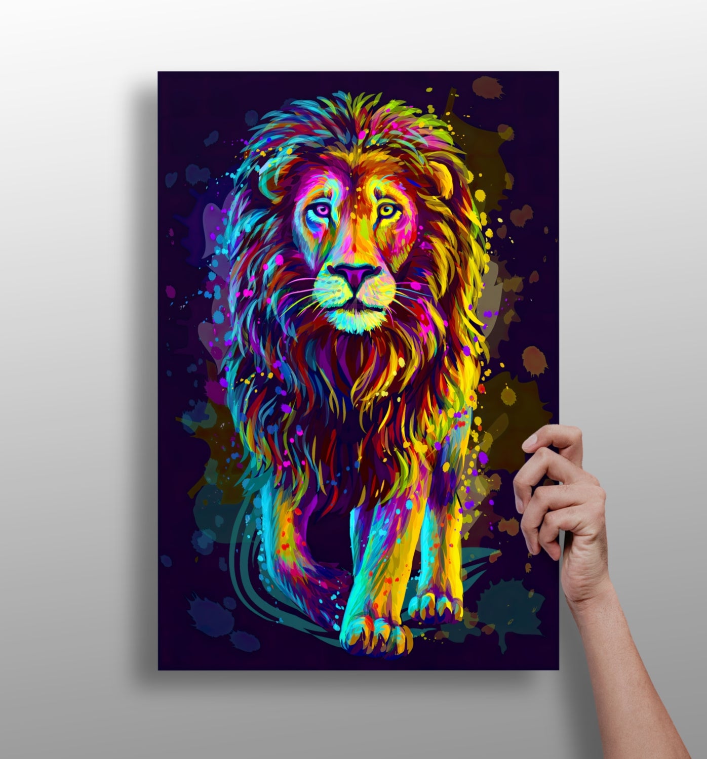 Lion Aluminum Print