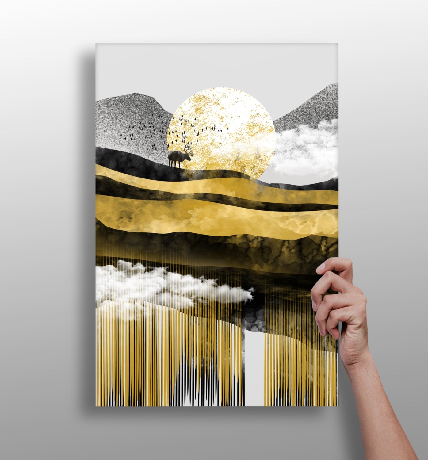 Abstract Valley Aluminum Print