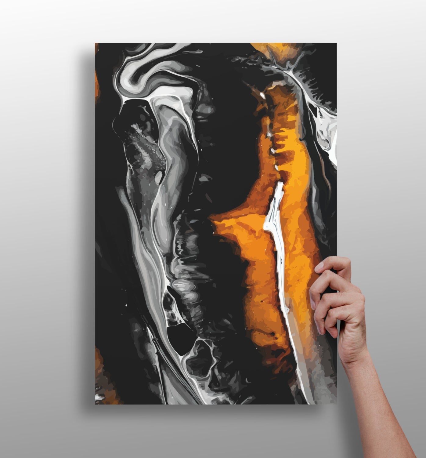 Abstract Marble Pattern V3 Aluminum Print