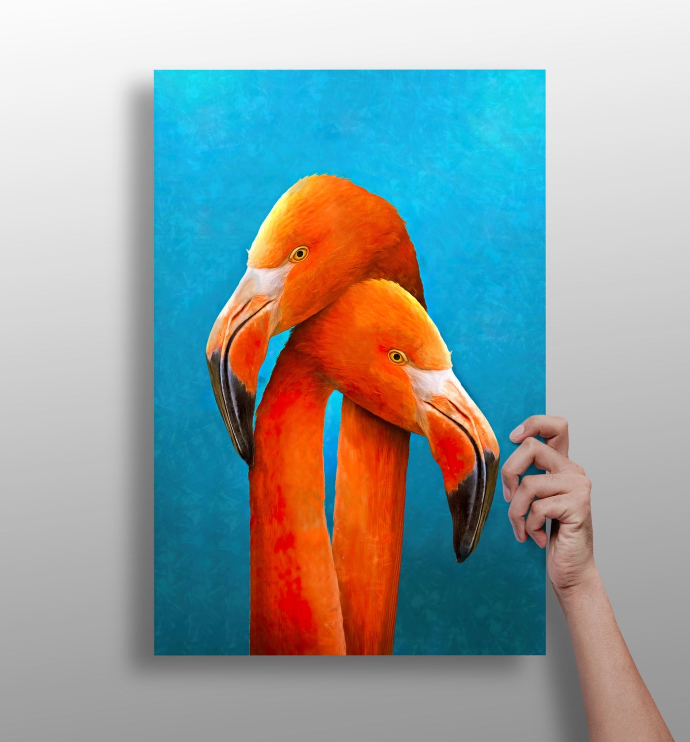 Flamingos Aluminum Print