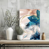 Abstract Teal Aluminum Print