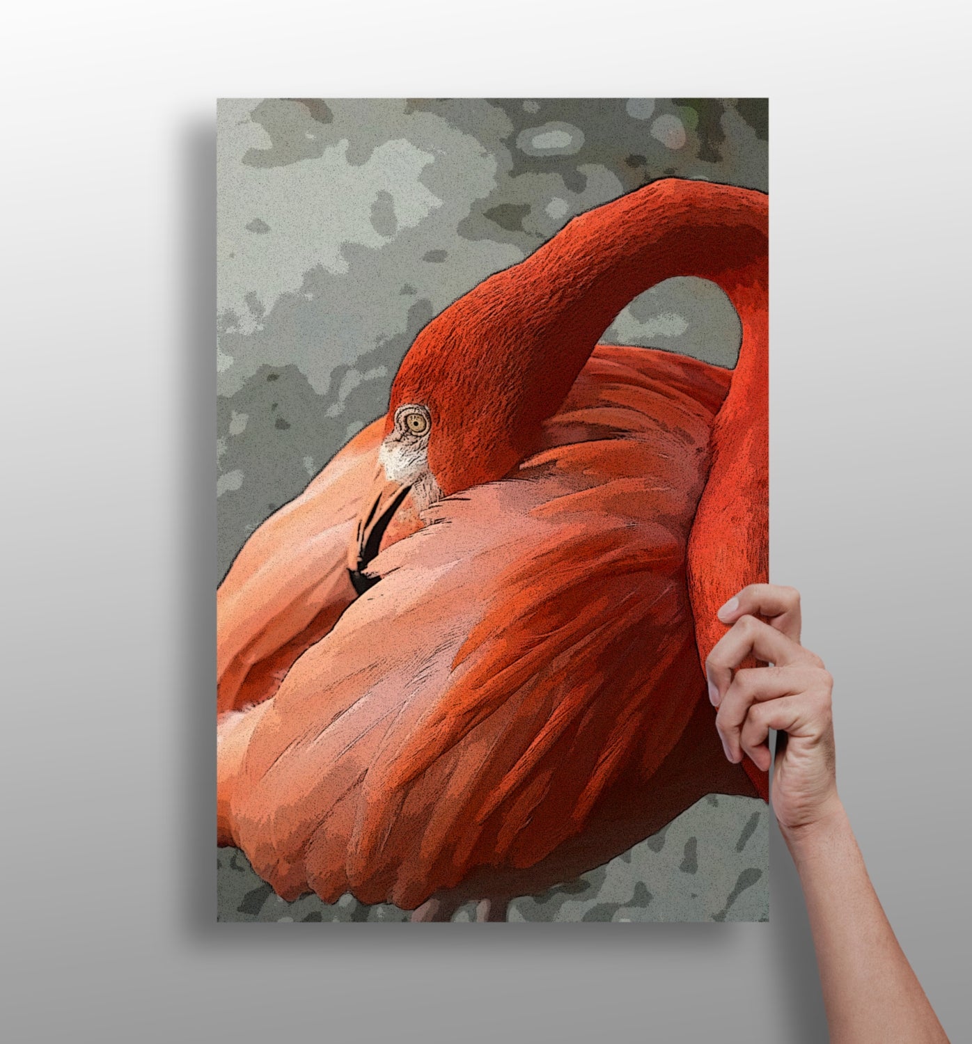 Flamingo Aluminum Print