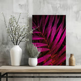 Fuschia Leaf Aluminum Print