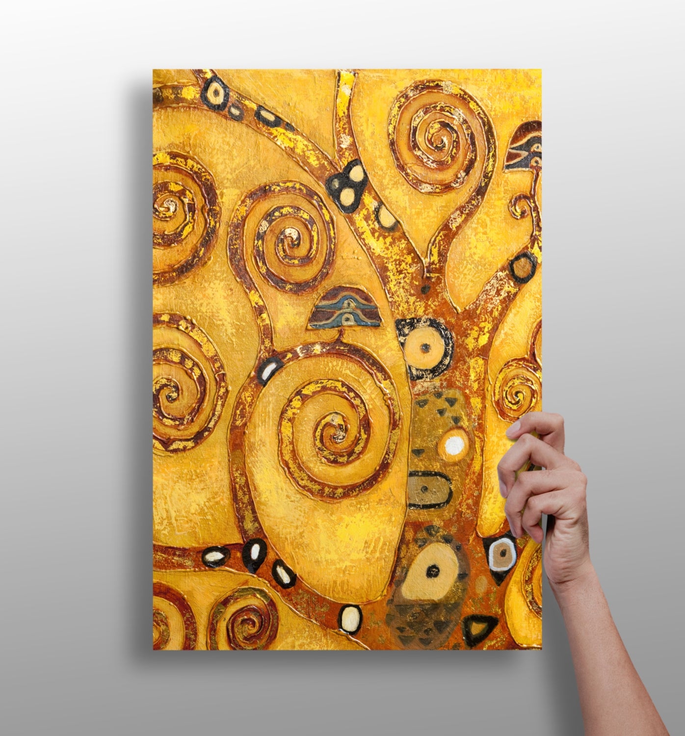 Gustave Klimt Style Aluminum Print