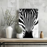 Zebra Portrait Aluminum Print