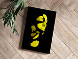 Woman in Style Yellow Aluminum Print